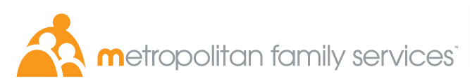 Logo for Metropolitan Family Services, represented in the Illinois BCPN network